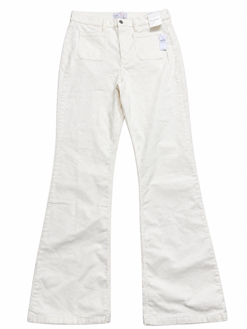 GAP NWT High Rise ’70s Flare Corduroy Pants Cream 31 12 Tall